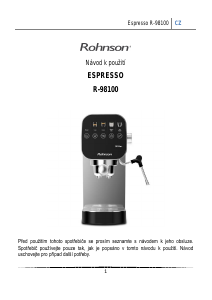 Manuál Rohnson R-98100 Kávovar na espreso