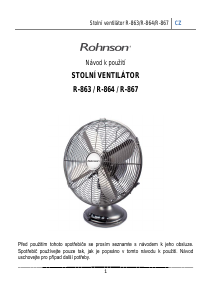 Manuál Rohnson R-863 Větrák