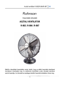 Használati útmutató Rohnson R-863 Ventilátor