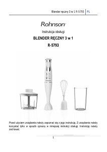 Instrukcja Rohnson R-5793 Blender ręczny