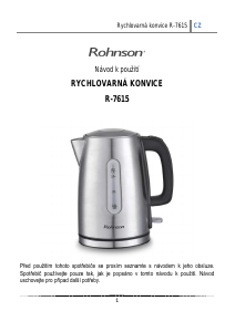 Manuál Rohnson R-7615 Konvice