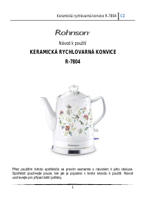 Manuál Rohnson R-7804 Konvice