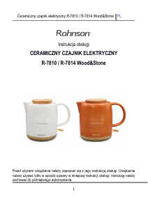 Instrukcja Rohnson R-7814 Wood & Stone Czajnik