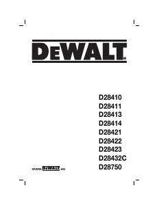 Manual de uso DeWalt D28421 Amoladora angular