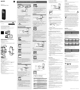 Manuale Sony ICD-PX470 Registratore vocale