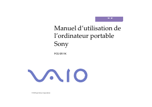 Mode d’emploi Sony Vaio PCG-SR11K Ordinateur portable