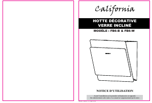 Mode d’emploi California FB6-B Hotte aspirante