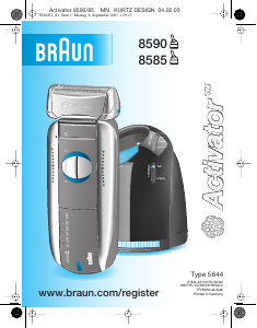 Használati útmutató Braun 8585 Activator Borotva