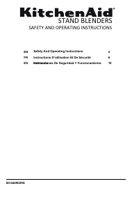 Manual de uso KitchenAid KSB4026HY Batidora