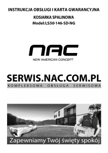 Instrukcja NAC LS50-146-SD-NG Kosiarka