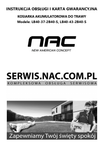 Instrukcja NAC LB40-43-2B40-S Kosiarka