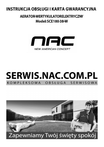 Instrukcja NAC SCE180-38-W Wertykulator