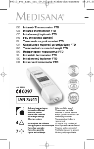 Manuál Medisana FTD Teploměr