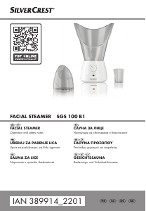 Priručnik SilverCrest IAN 389914 Sauna za lice