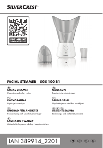 Rokasgrāmata SilverCrest IAN 389914 Sejas tvaicētājs