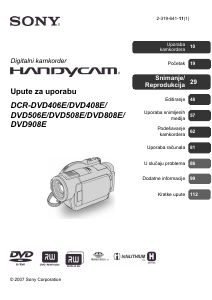 Priručnik Sony DCR-DVD508E Videokamera