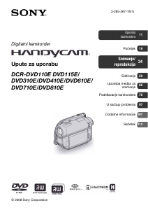Priručnik Sony DCR-DVD710E Videokamera