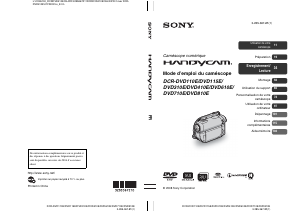 Mode d’emploi Sony DCR-DVD810E Caméscope