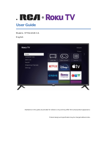 Mode d’emploi RCA RTRU4328-CA Téléviseur LED