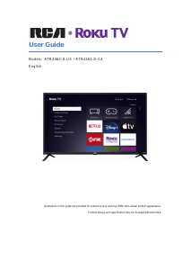 Mode d’emploi RCA RTR4360-D-US Téléviseur LED