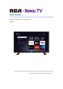 Mode d’emploi RCA RTR2460-US Téléviseur LED