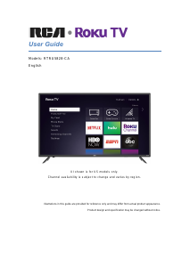 Mode d’emploi RCA RTRU5828-CA Téléviseur LED