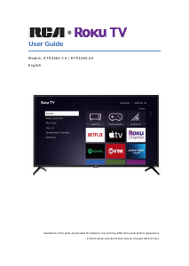 Mode d’emploi RCA RTR4261-CA Téléviseur LED