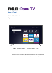 Handleiding RCA RTRU4328-B-CA LED televisie