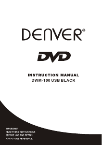 Manual Denver DWM-100USB DVD Player
