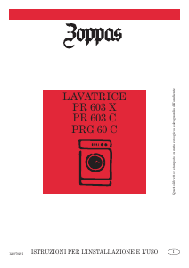 Manuale Zoppas PR603X Lavatrice