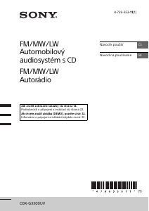 Manuál Sony CDX-G3300UV Autorádio