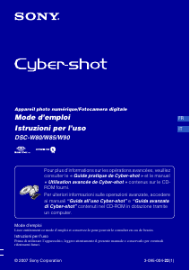 Mode d’emploi Sony Cyber-shot DSC-W80 Appareil photo numérique
