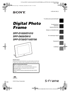 Käyttöohje Sony DPF-D720 Digitaalinen valokuvakehys