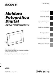 Manual Sony DPF-E72N Moldura digital