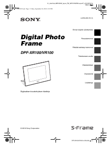Käyttöohje Sony DPF-VR100 Digitaalinen valokuvakehys