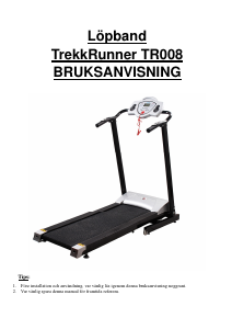 Bruksanvisning TrekkRunner TR008 Löpband