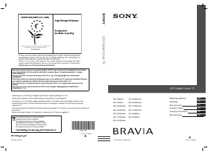 Brugsanvisning Sony Bravia KDL-32W5720 LCD TV