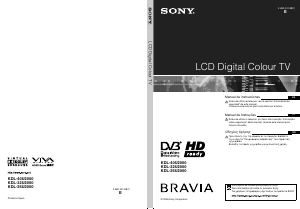 Manual de uso Sony Bravia KDL-40U2000 Televisor de LCD