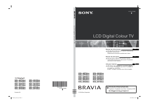 Manual de uso Sony Bravia KDL-40U3000 Televisor de LCD