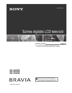 Használati útmutató Sony Bravia KDL-46V2500 LCD-televízió
