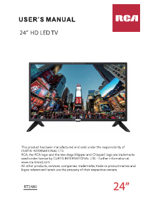 Mode d’emploi RCA RT2480 Téléviseur LED