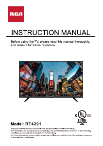 Mode d’emploi RCA RT4201 Téléviseur LED