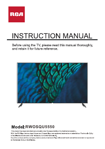 Mode d’emploi RCA RWOSQU5550 Téléviseur LED
