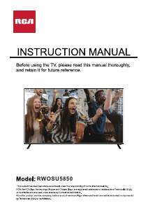 Manual RCA RWOSU5850 LED Television