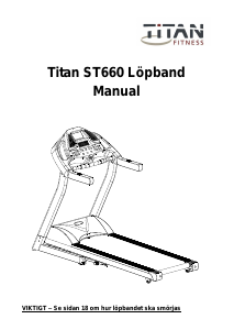 Bruksanvisning Titan Fitness ST660 Löpband