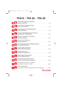 Manuale Terraillon TFA 15 Bilancia