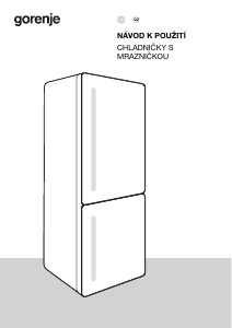 Manuál Gorenje NRB620C61W4WFE Lednice s mrazákem