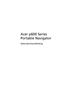 Handleiding Acer p600 Navigatiesysteem