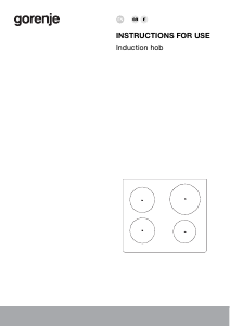 Handleiding Gorenje IT646BG Kookplaat