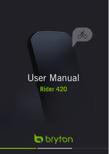Handleiding Bryton Rider 420 Fietscomputer